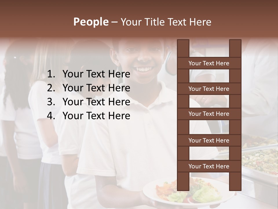 African Caucasian Dinner PowerPoint Template