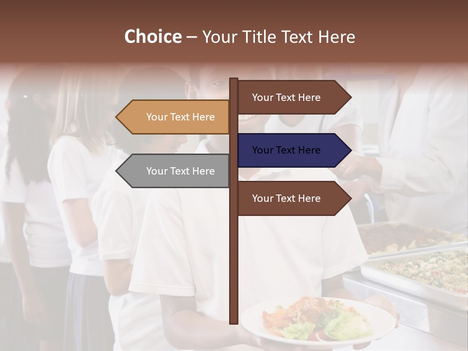 African Caucasian Dinner PowerPoint Template