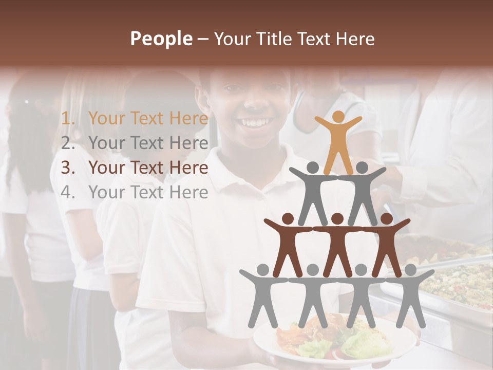 African Caucasian Dinner PowerPoint Template