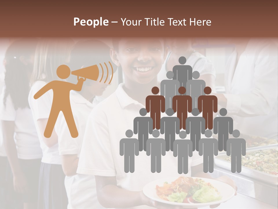 African Caucasian Dinner PowerPoint Template