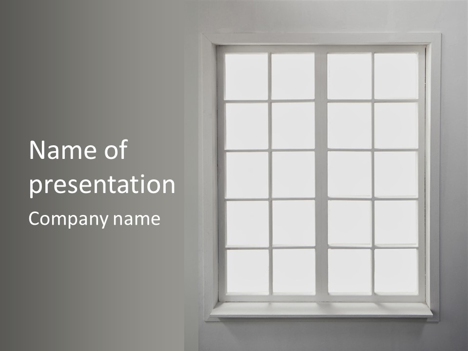 View Sill Real PowerPoint Template