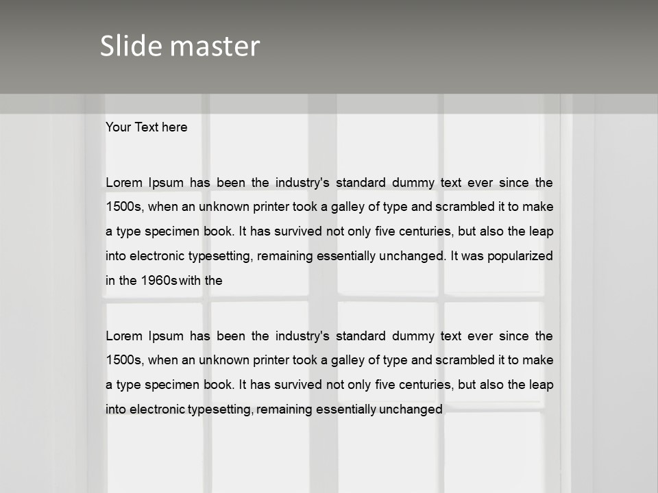 View Sill Real PowerPoint Template