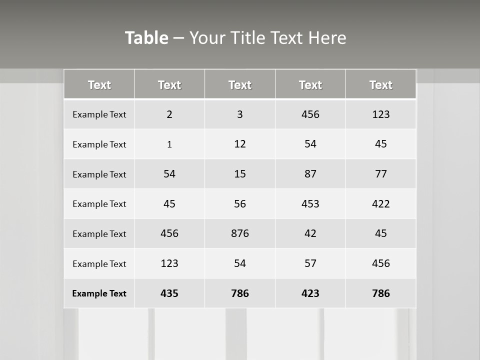 View Sill Real PowerPoint Template