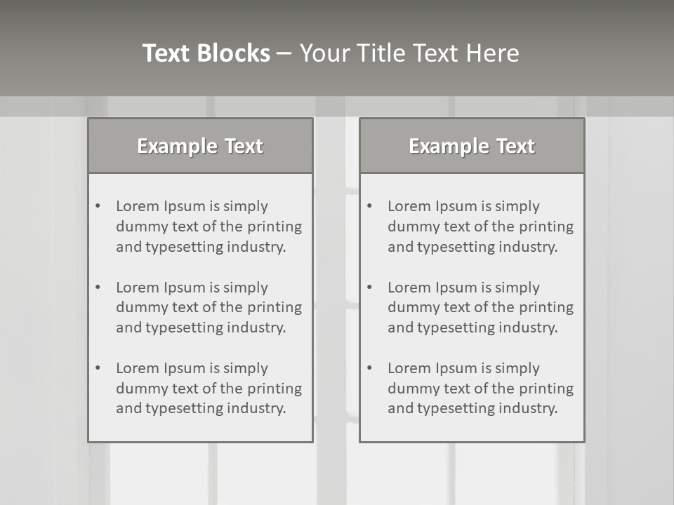 View Sill Real PowerPoint Template