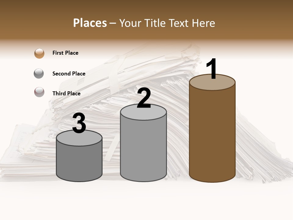 Office Folder Clerk PowerPoint Template
