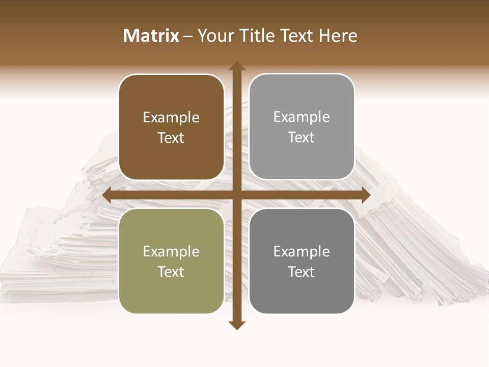 Office Folder Clerk PowerPoint Template