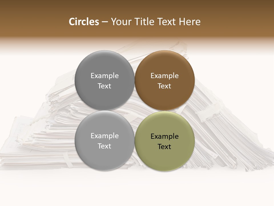 Office Folder Clerk PowerPoint Template