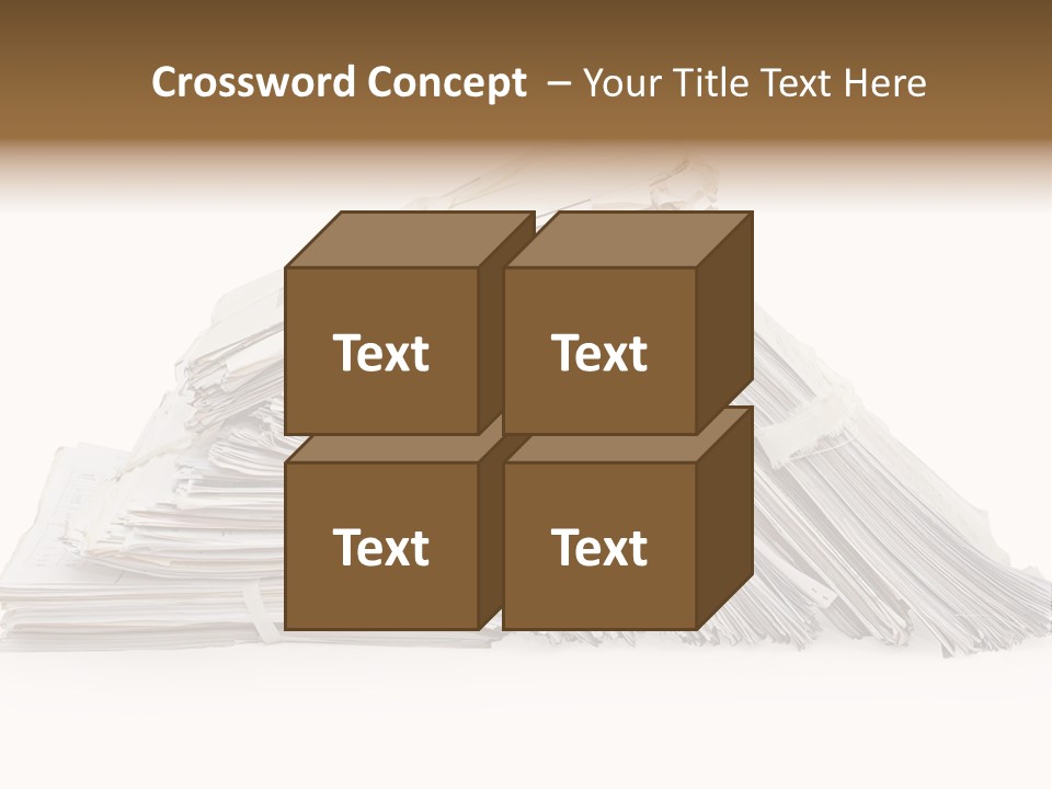 Office Folder Clerk PowerPoint Template