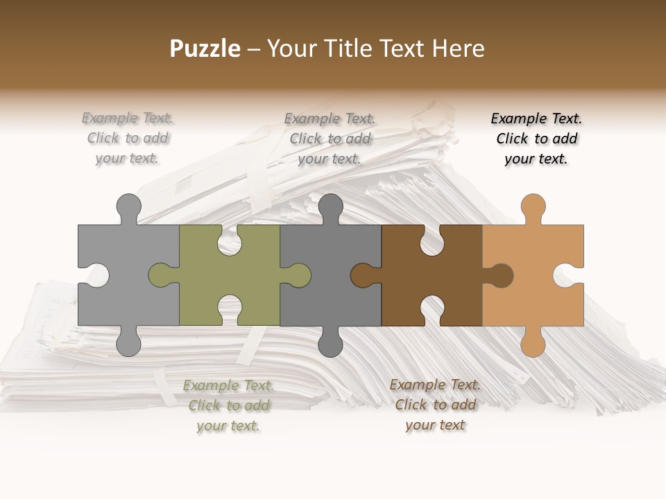 Office Folder Clerk PowerPoint Template