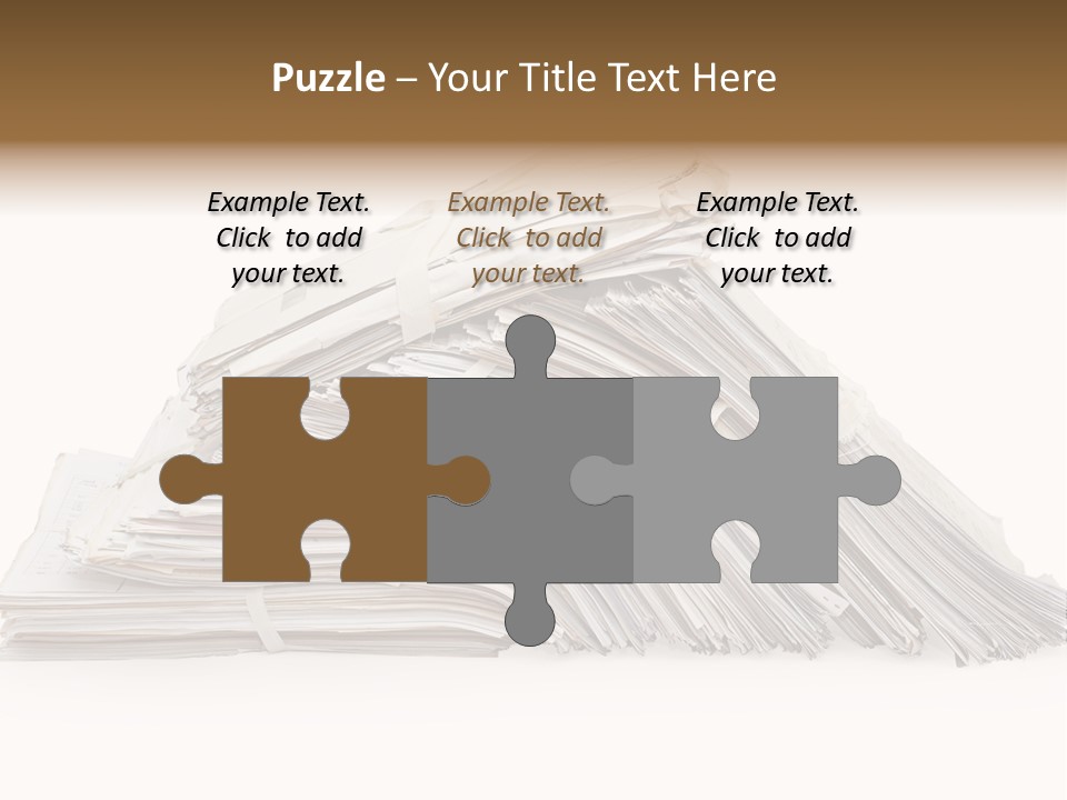 Office Folder Clerk PowerPoint Template