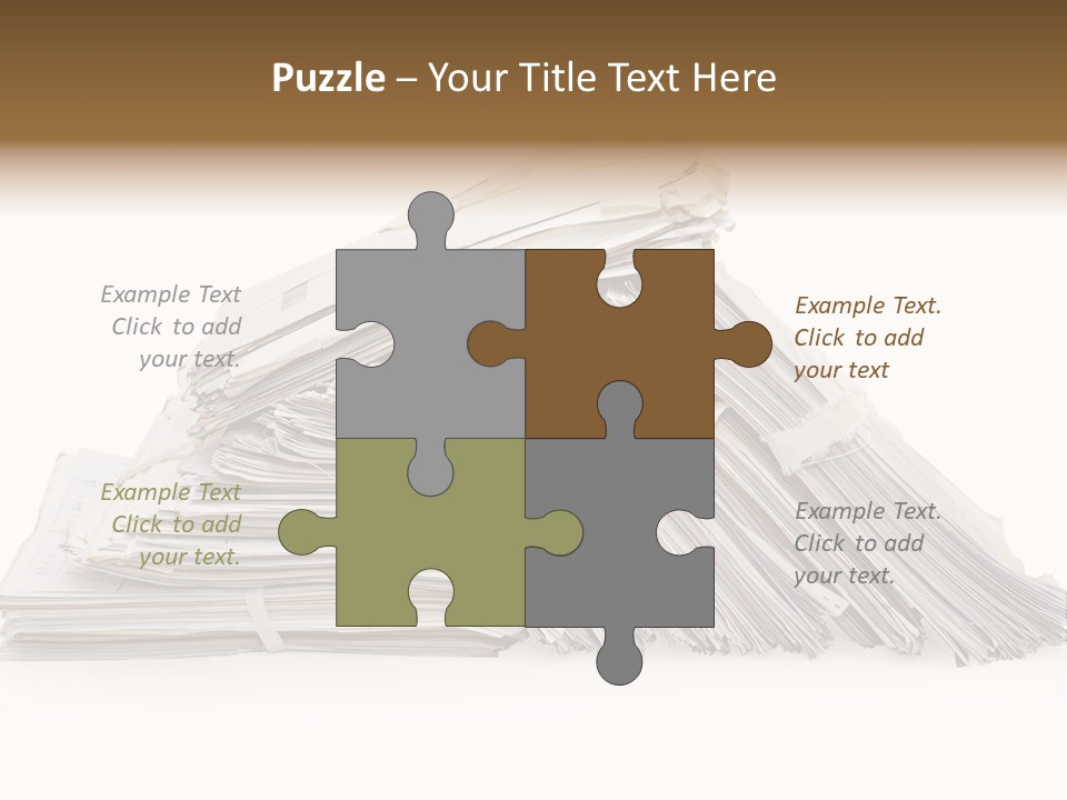 Office Folder Clerk PowerPoint Template