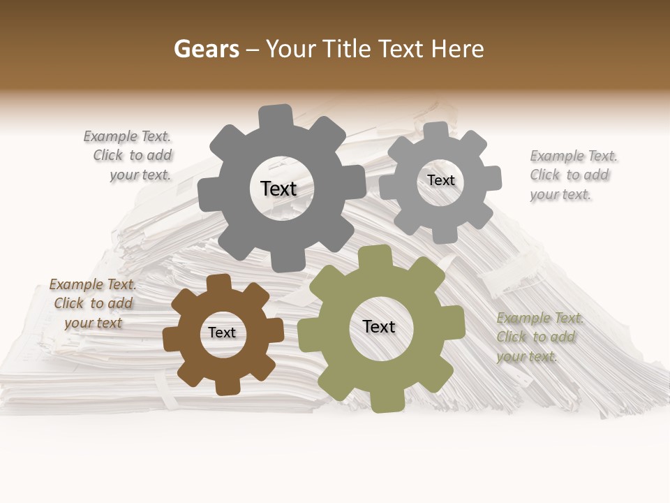 Office Folder Clerk PowerPoint Template