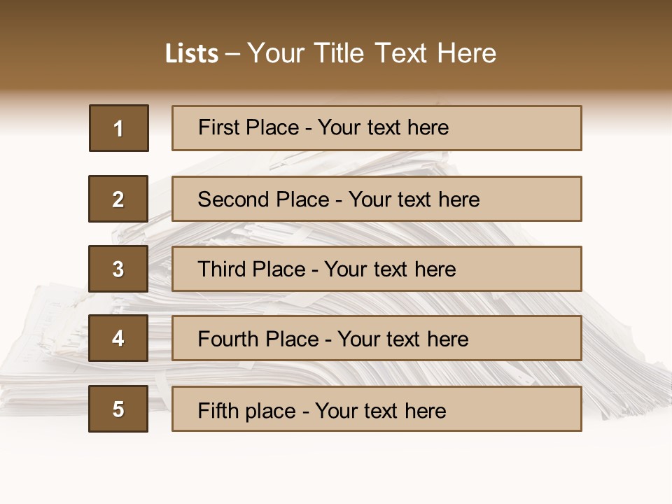Office Folder Clerk PowerPoint Template