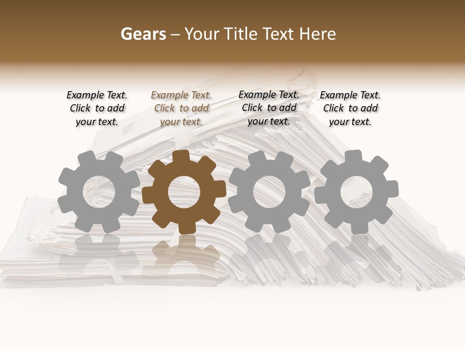 Office Folder Clerk PowerPoint Template