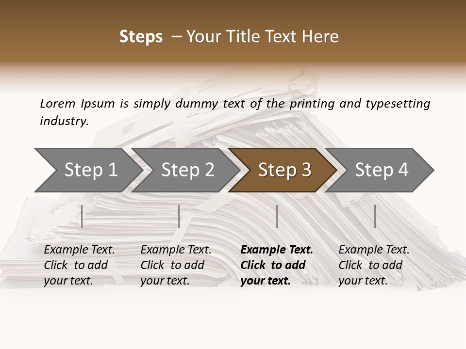 Office Folder Clerk PowerPoint Template