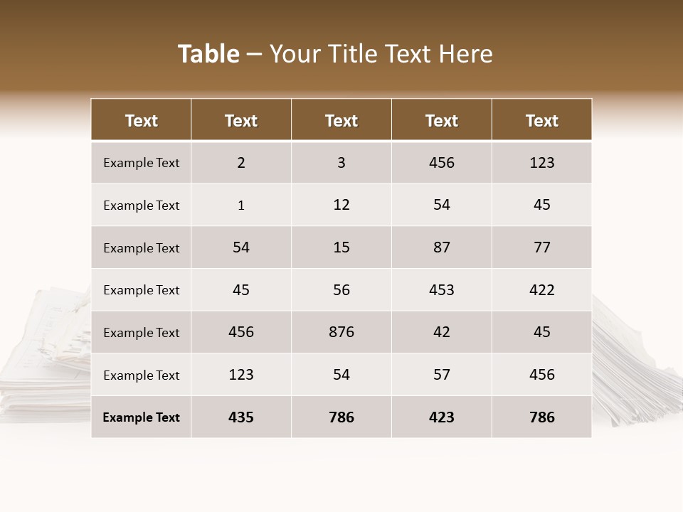 Office Folder Clerk PowerPoint Template