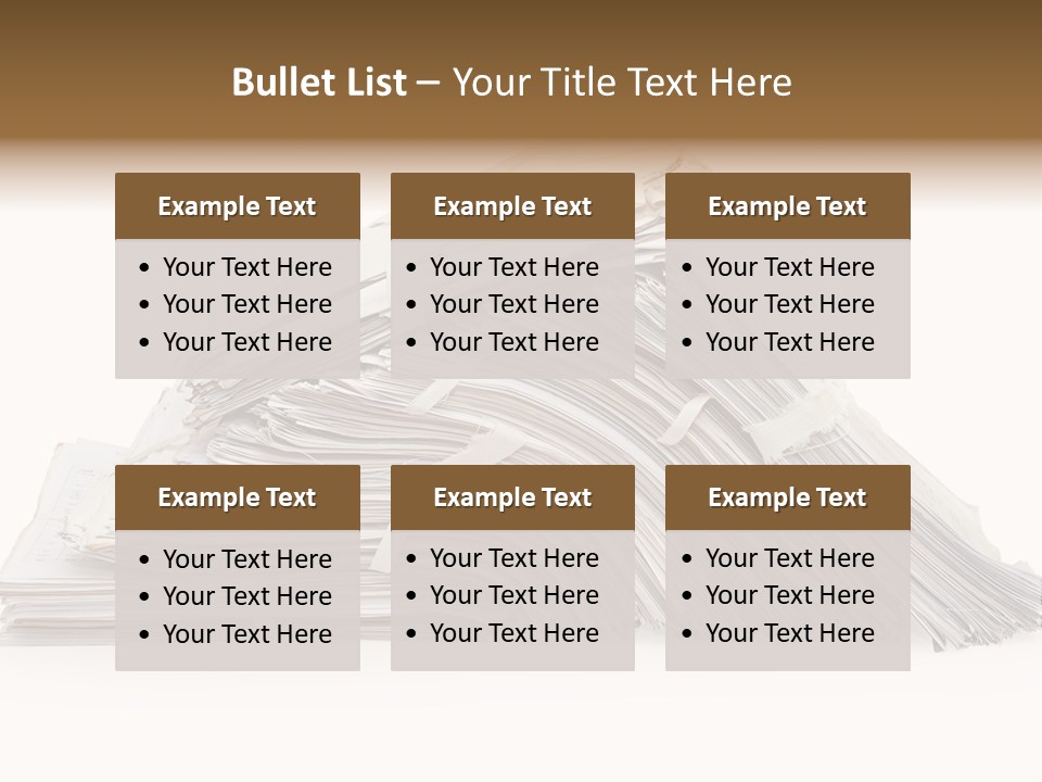 Office Folder Clerk PowerPoint Template