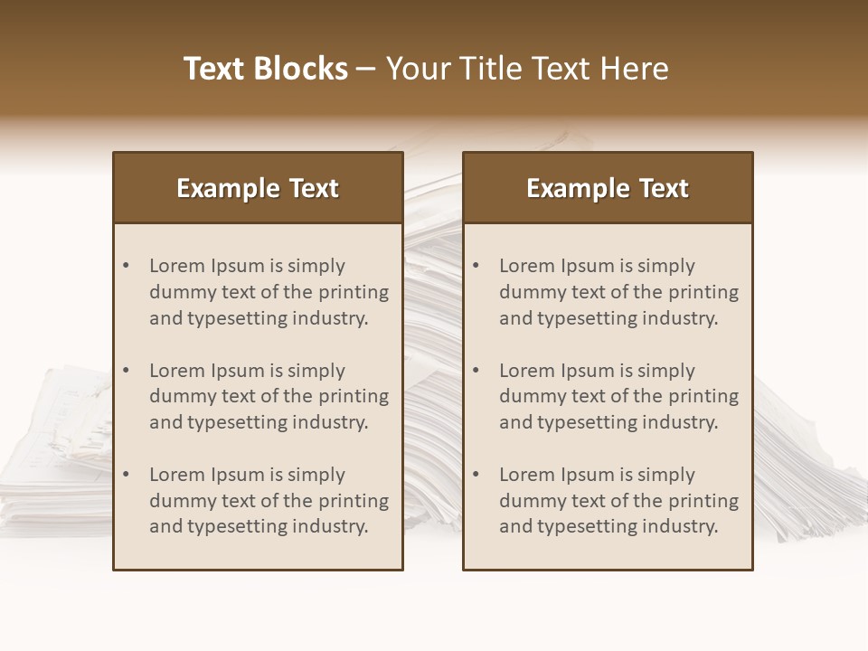 Office Folder Clerk PowerPoint Template