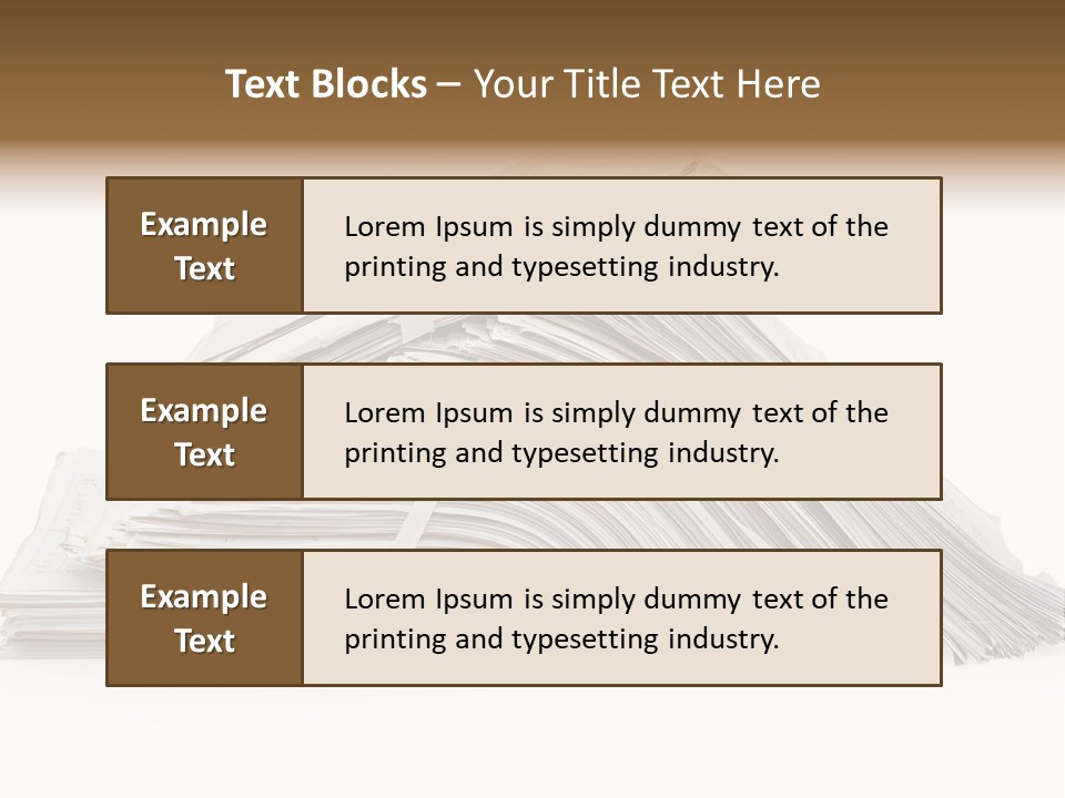 Office Folder Clerk PowerPoint Template