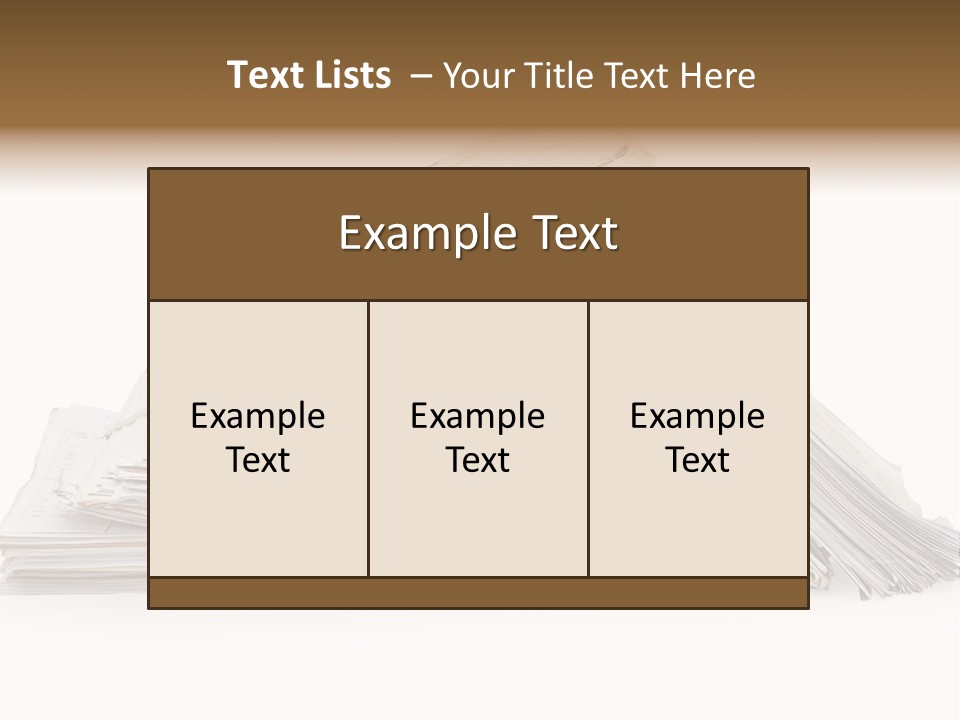 Office Folder Clerk PowerPoint Template