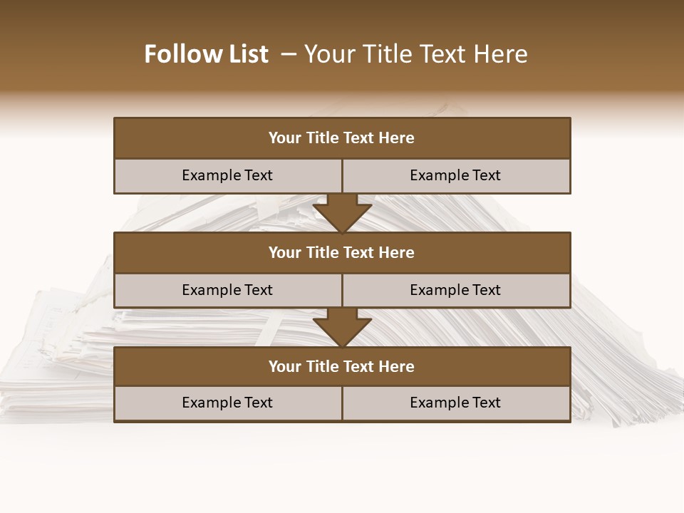Office Folder Clerk PowerPoint Template