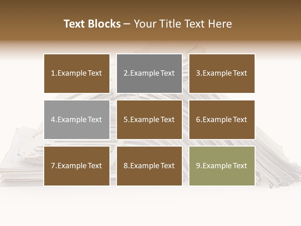 Office Folder Clerk PowerPoint Template