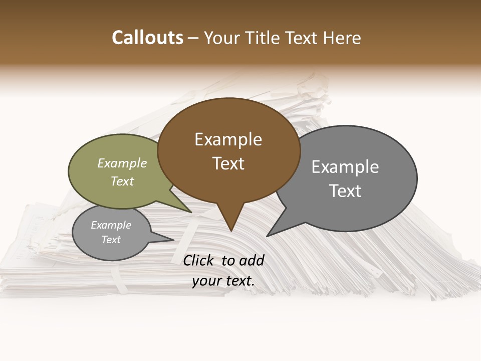 Office Folder Clerk PowerPoint Template