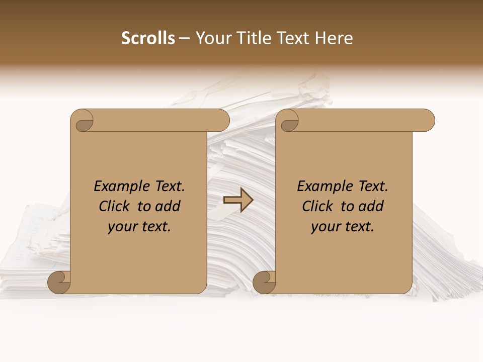 Office Folder Clerk PowerPoint Template