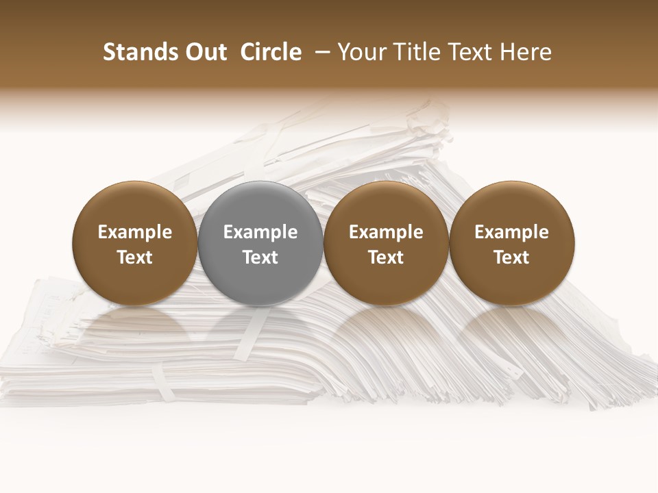 Office Folder Clerk PowerPoint Template