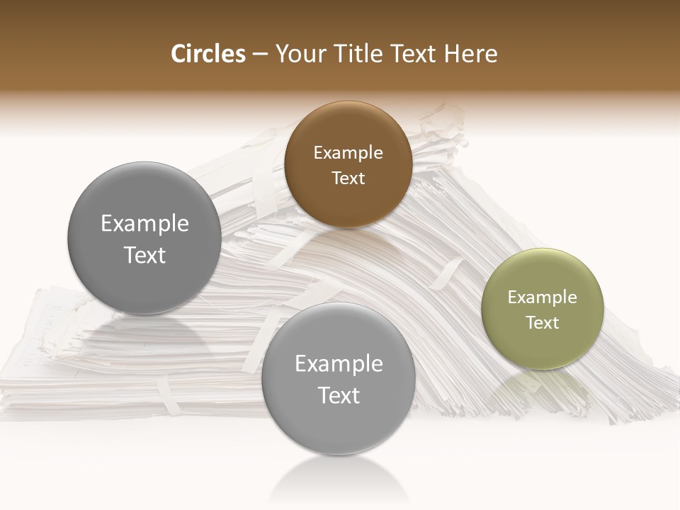 Office Folder Clerk PowerPoint Template