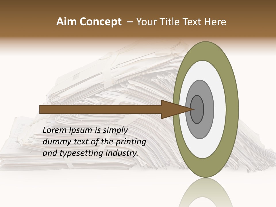 Office Folder Clerk PowerPoint Template