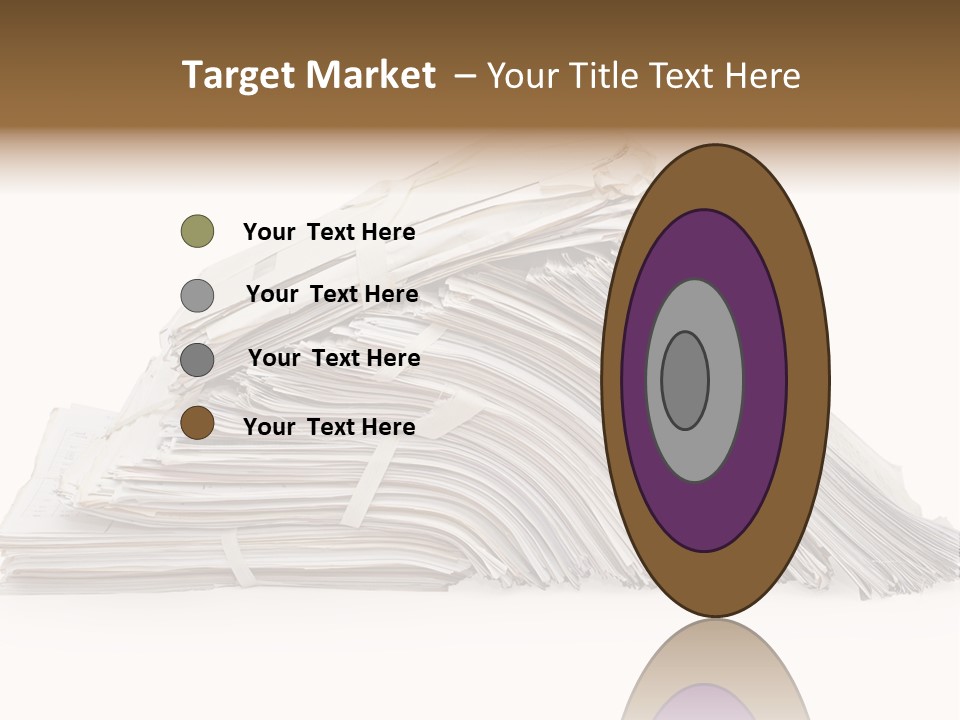 Office Folder Clerk PowerPoint Template