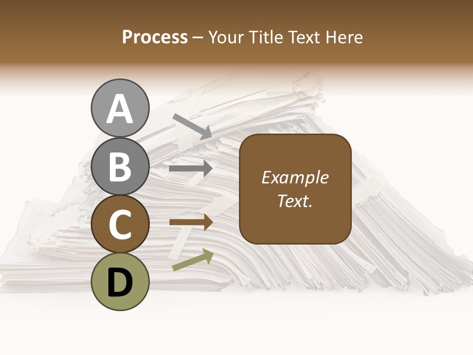 Office Folder Clerk PowerPoint Template
