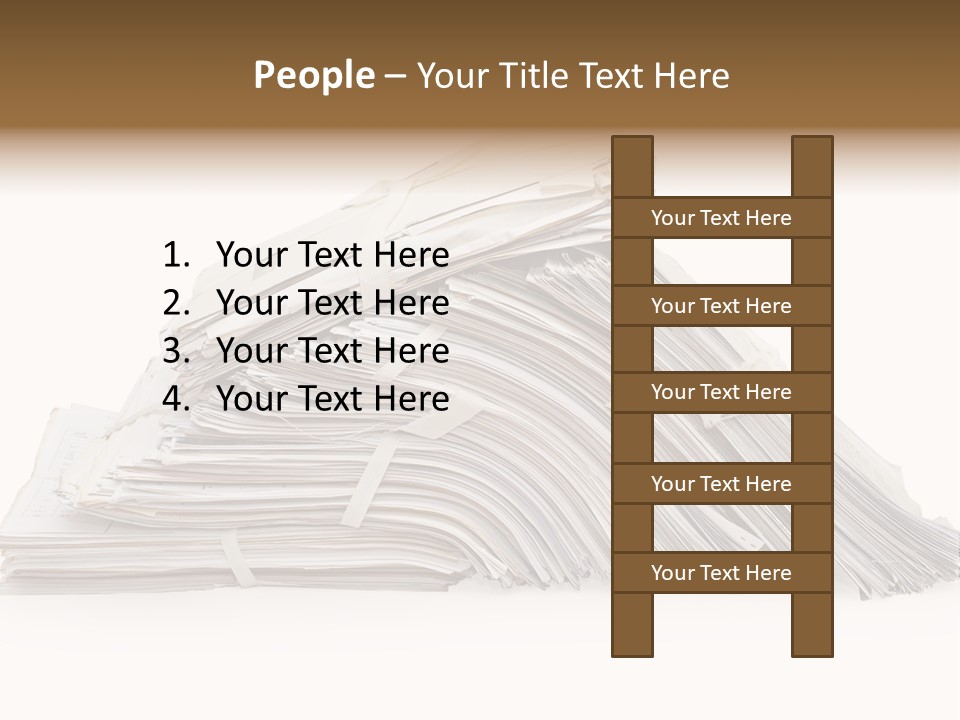 Office Folder Clerk PowerPoint Template