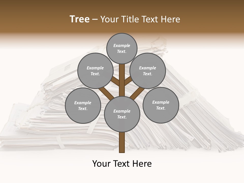 Office Folder Clerk PowerPoint Template