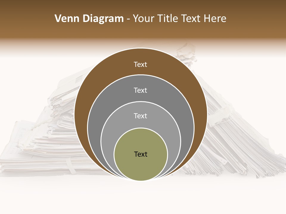 Office Folder Clerk PowerPoint Template