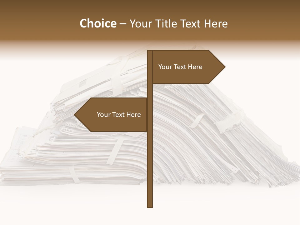 Office Folder Clerk PowerPoint Template