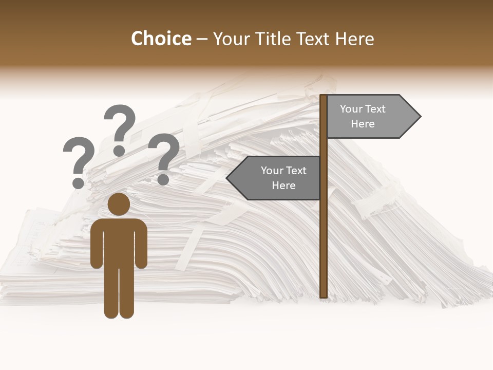 Office Folder Clerk PowerPoint Template