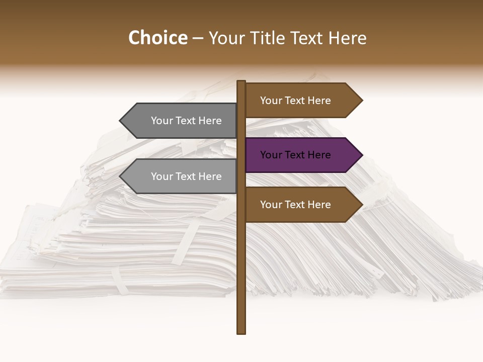 Office Folder Clerk PowerPoint Template