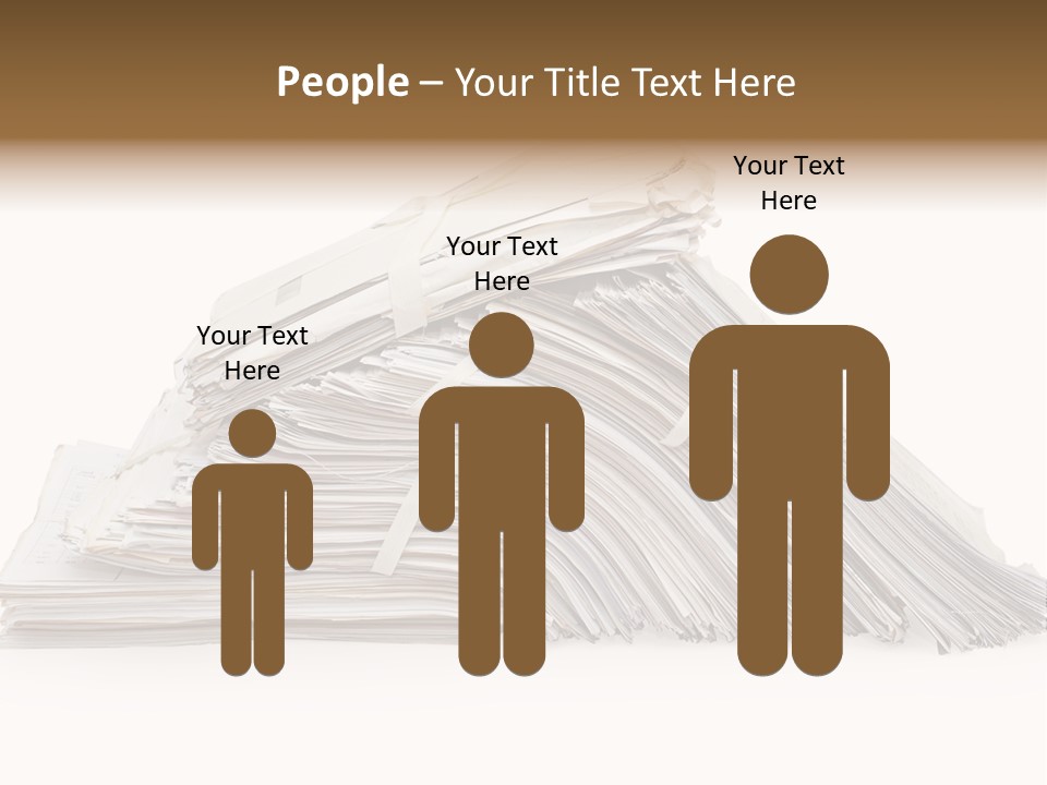 Office Folder Clerk PowerPoint Template