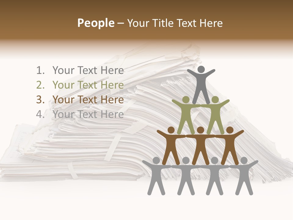 Office Folder Clerk PowerPoint Template