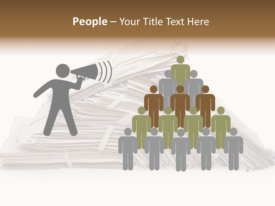 Office Folder Clerk PowerPoint Template