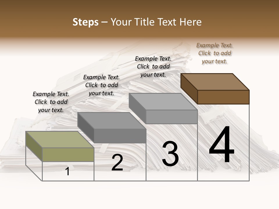 Office Folder Clerk PowerPoint Template