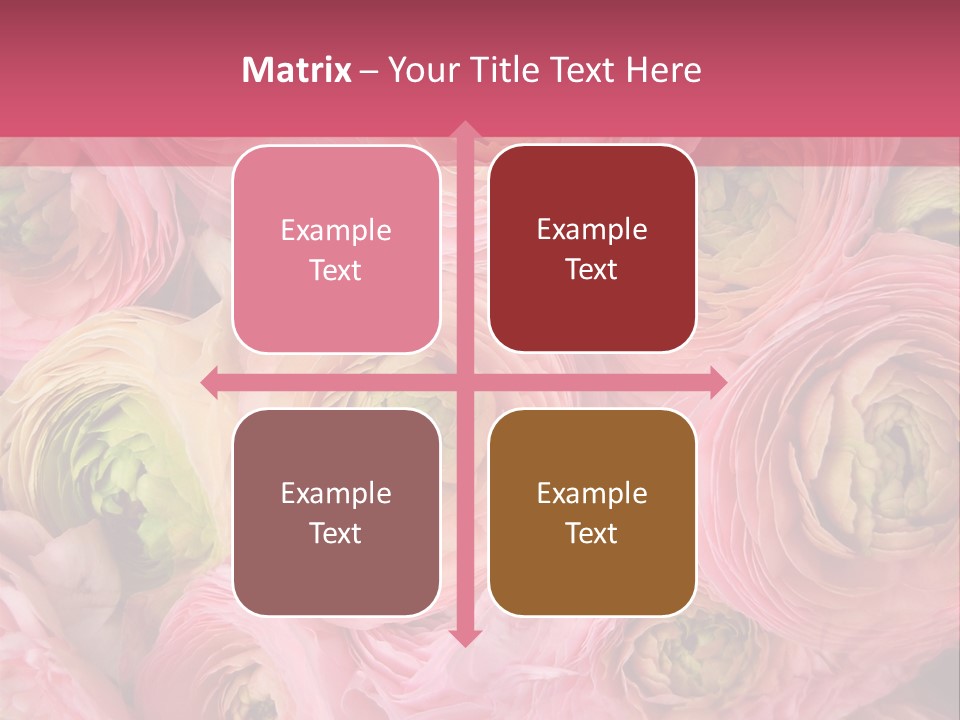 Romance Group Plant PowerPoint Template