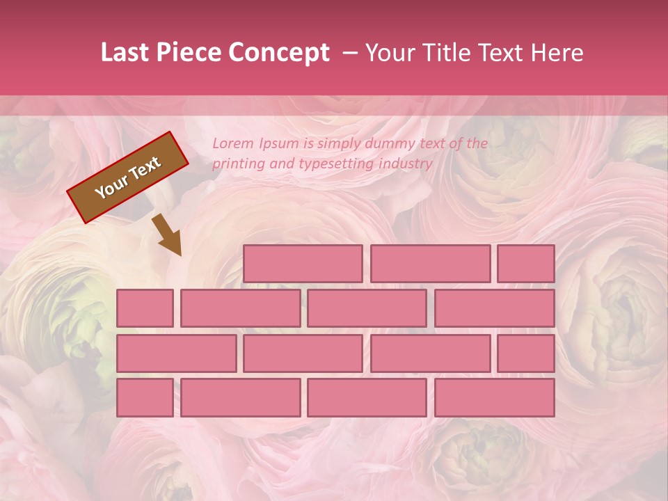 Romance Group Plant PowerPoint Template