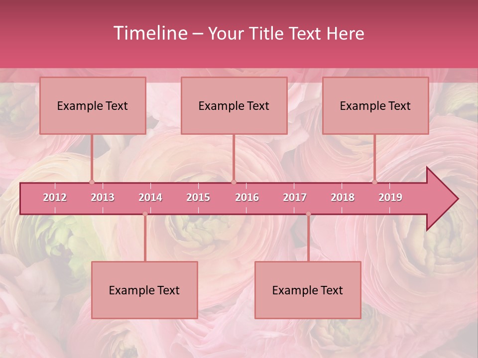 Romance Group Plant PowerPoint Template