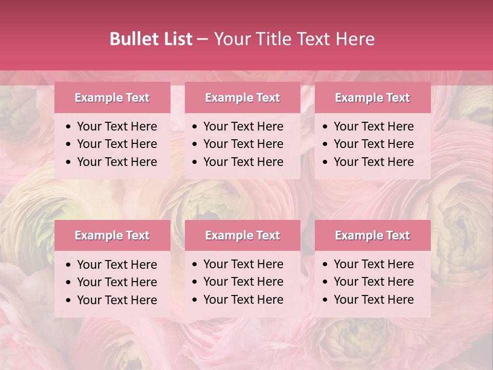 Romance Group Plant PowerPoint Template