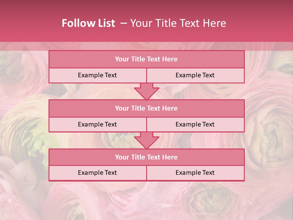Romance Group Plant PowerPoint Template