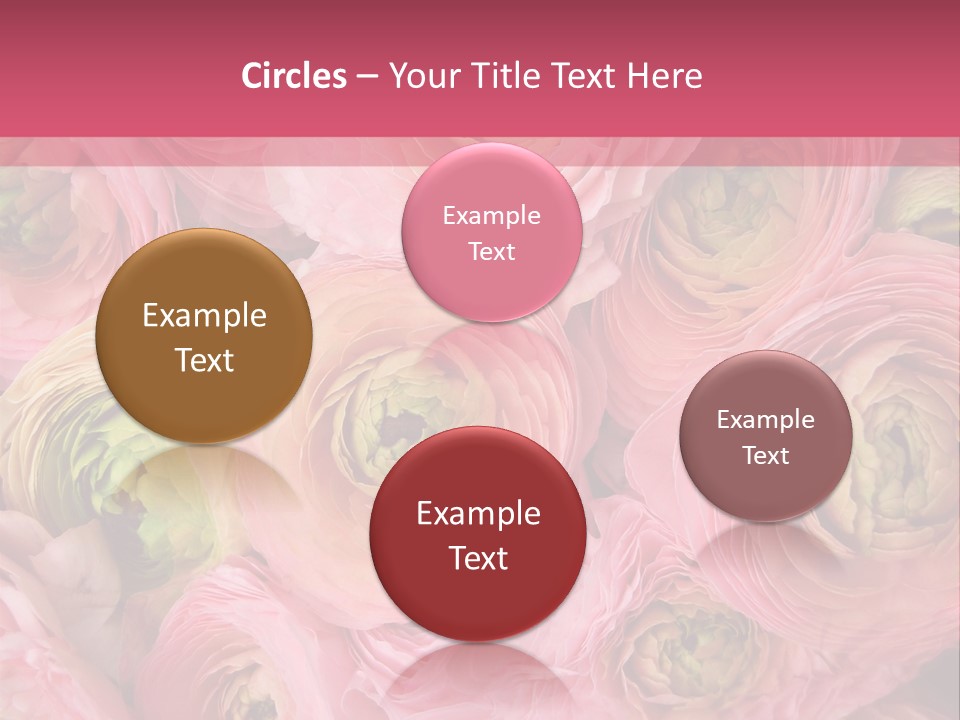 Romance Group Plant PowerPoint Template