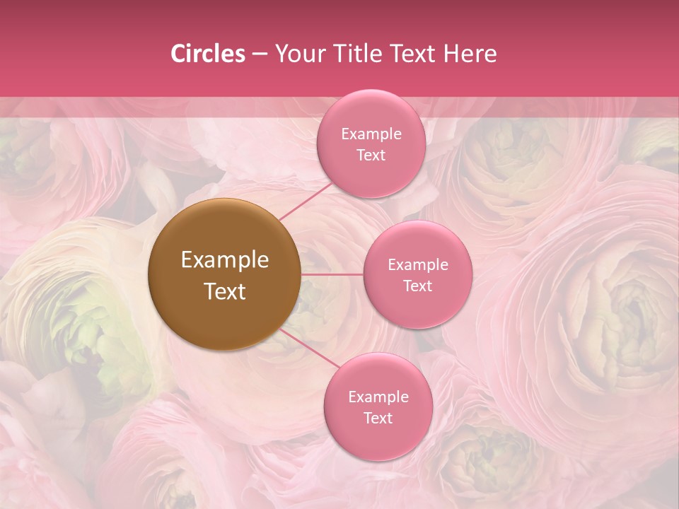 Romance Group Plant PowerPoint Template